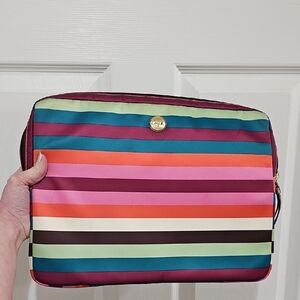 Coach Multicolor Striped Laptop Sleeve